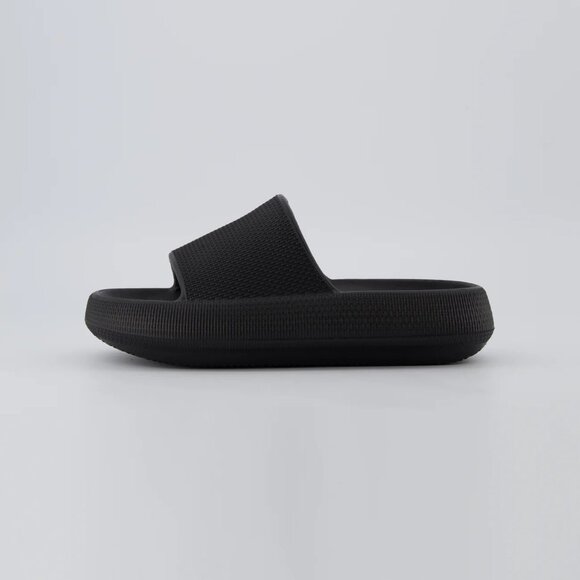 Cushionaire Feather Cloud Slide - Black (8) / 1.75" Platform, Waterproof / NWT - Picture 4 of 7